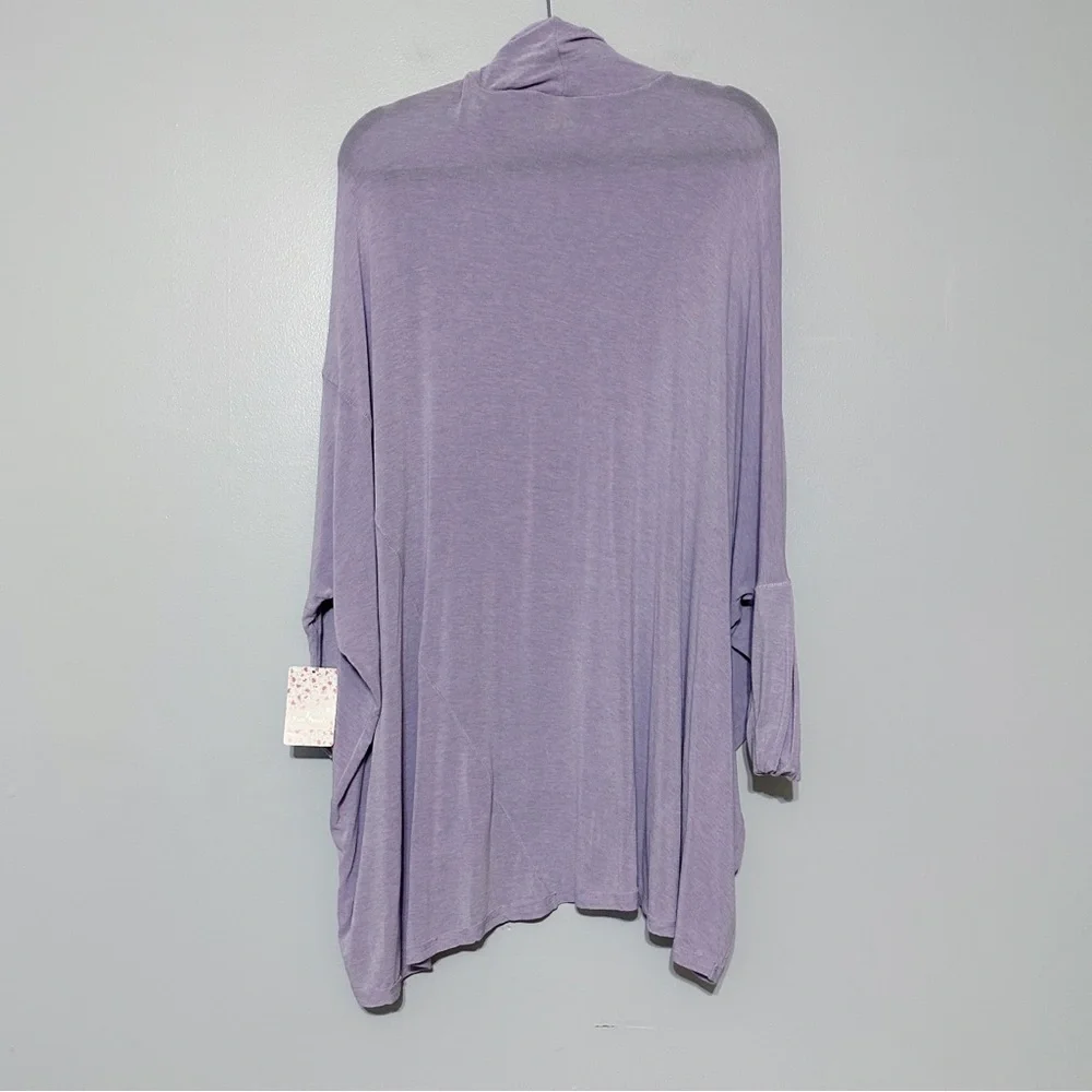 NWT Free People We The Free Terry Tee‎ Purple Smoke Tunic Size Medium